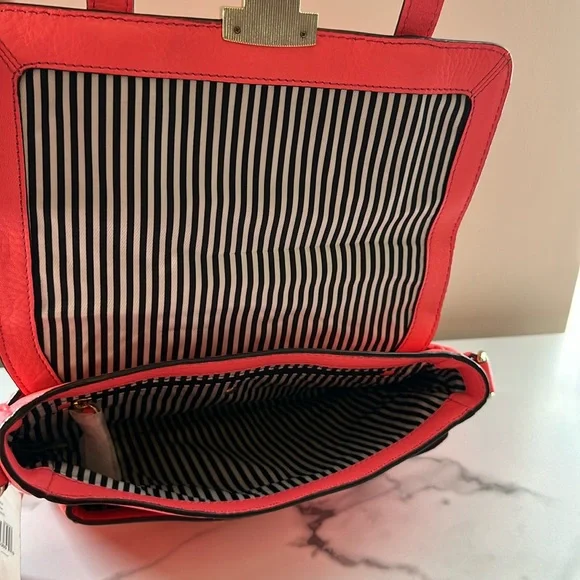 New- Lola Avenue “Lia” Kate Spade bright color Satchel with Gold-Tone Accents - Picture 10 of 17